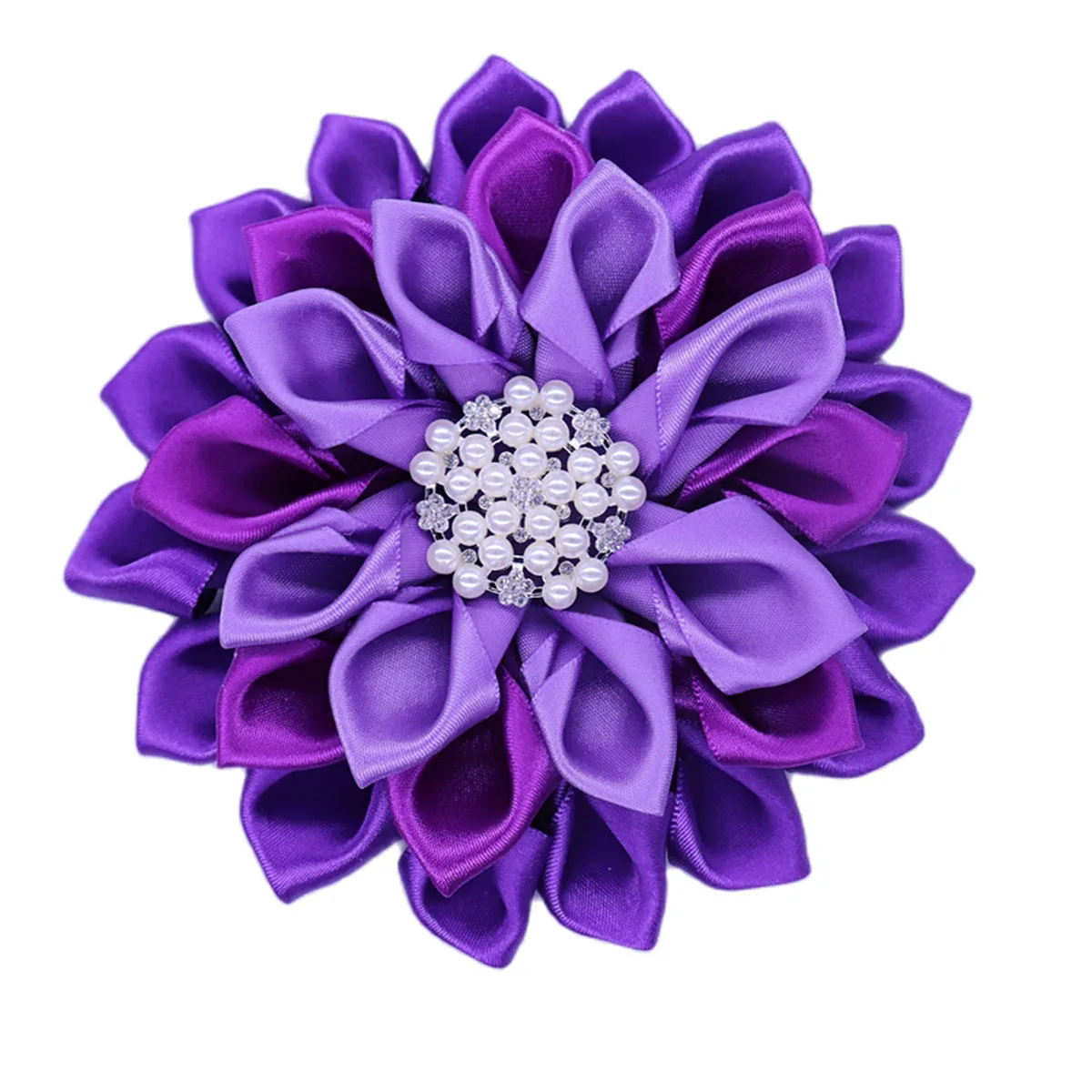 April New Arrival Polyester Large Women Brooches Gradient Purple Violet Corsage Fortitude Sorority Delta Brooch