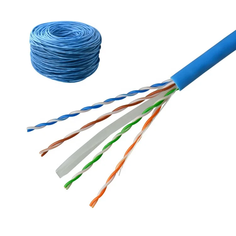 Manufacturer 305m cat6 utp network cable price low indoor /outdoor fluk e pass 4pr 23 awg rollo de cable utp cat6 cat6a