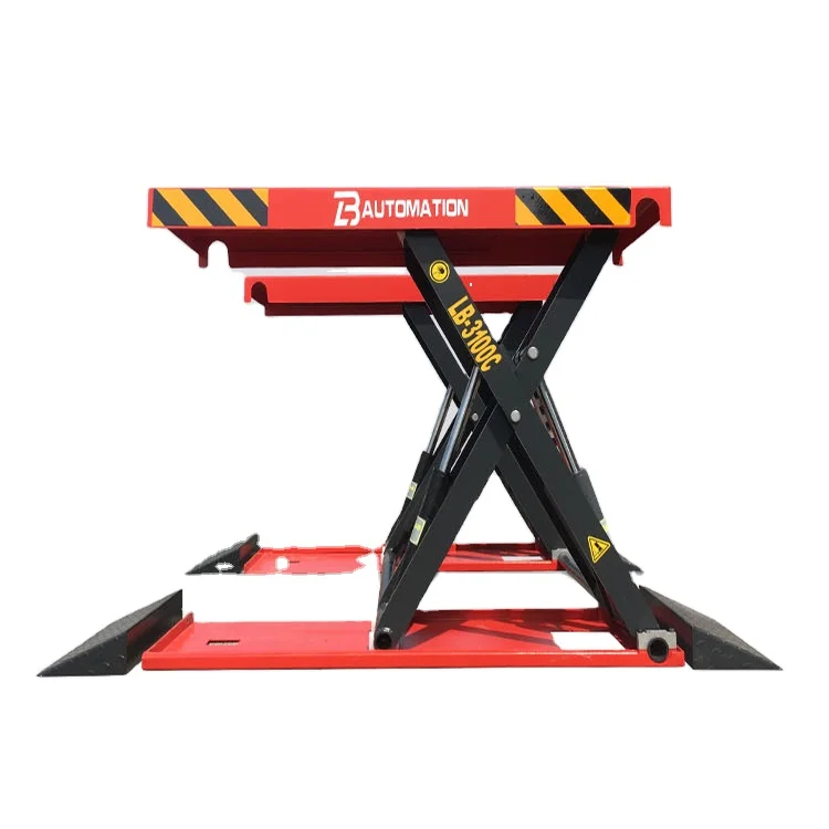 Car Lift LIBA 4.0T  Four Cylinder Power hydraulic Mid-rise scissor car lift machine for Car repair