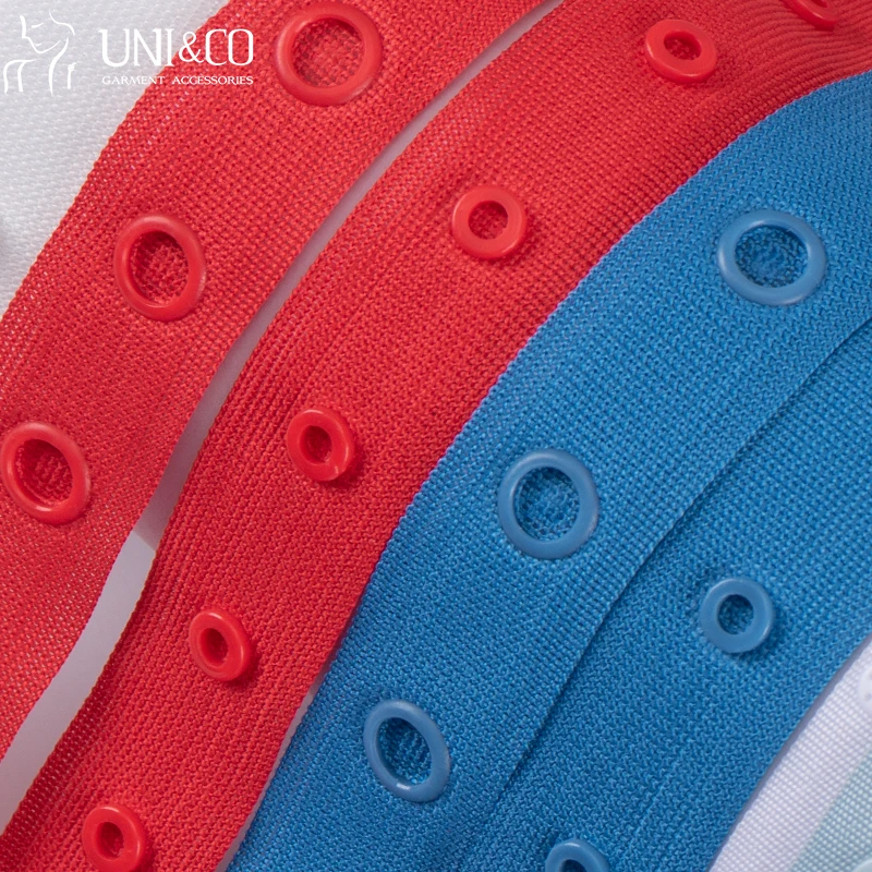 Fashion Colorful Plastic Garment Snap Button Tape For Clothing Nylon Snap Fastener Tape For Sewing