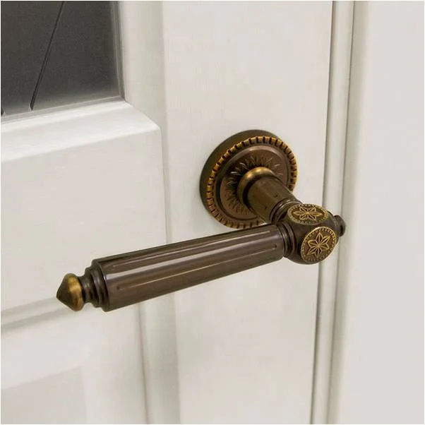 bronze color good design zinc door handle