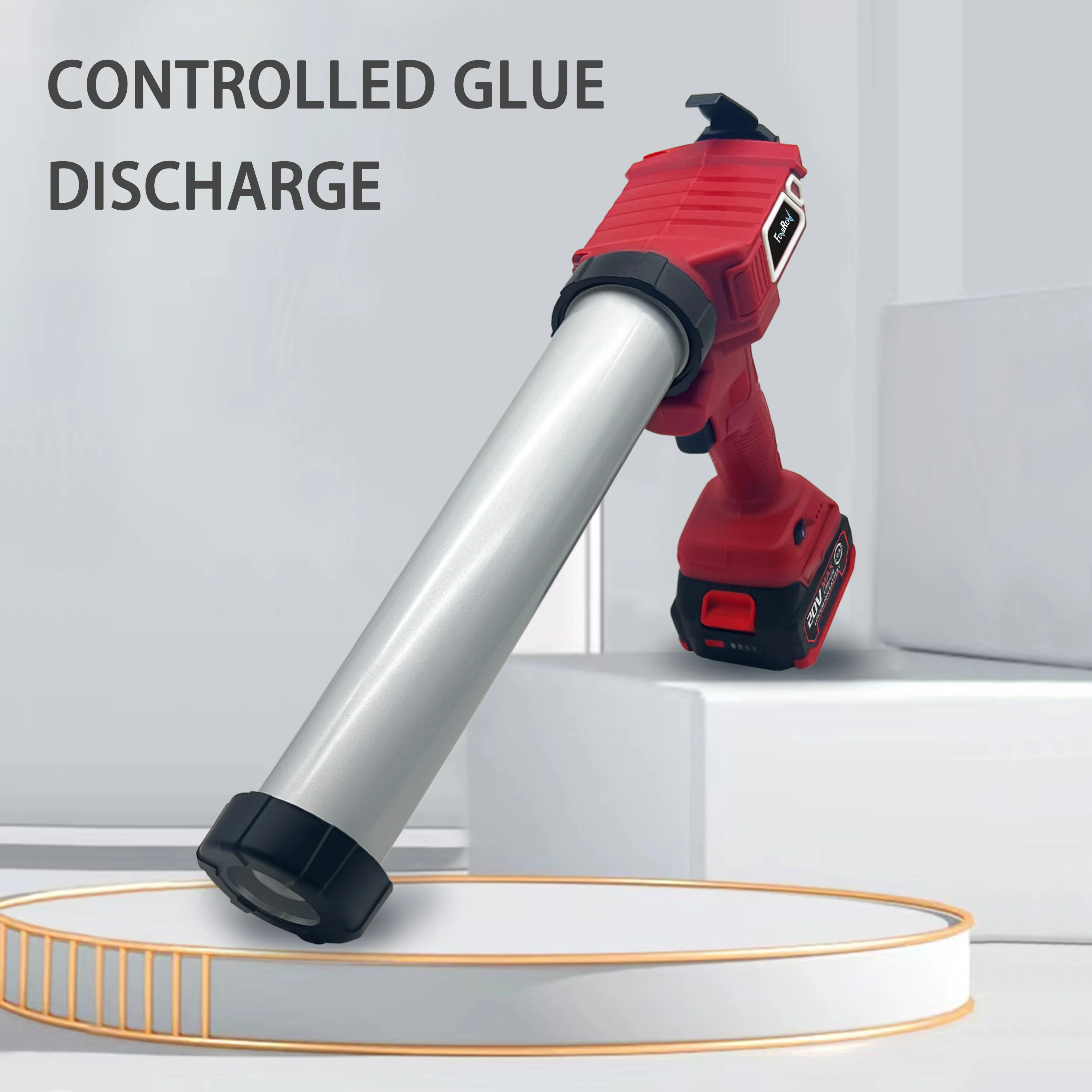 20v cordless soft hard universal structural battery electric glass glue cordless caulk gun for epoxy resin