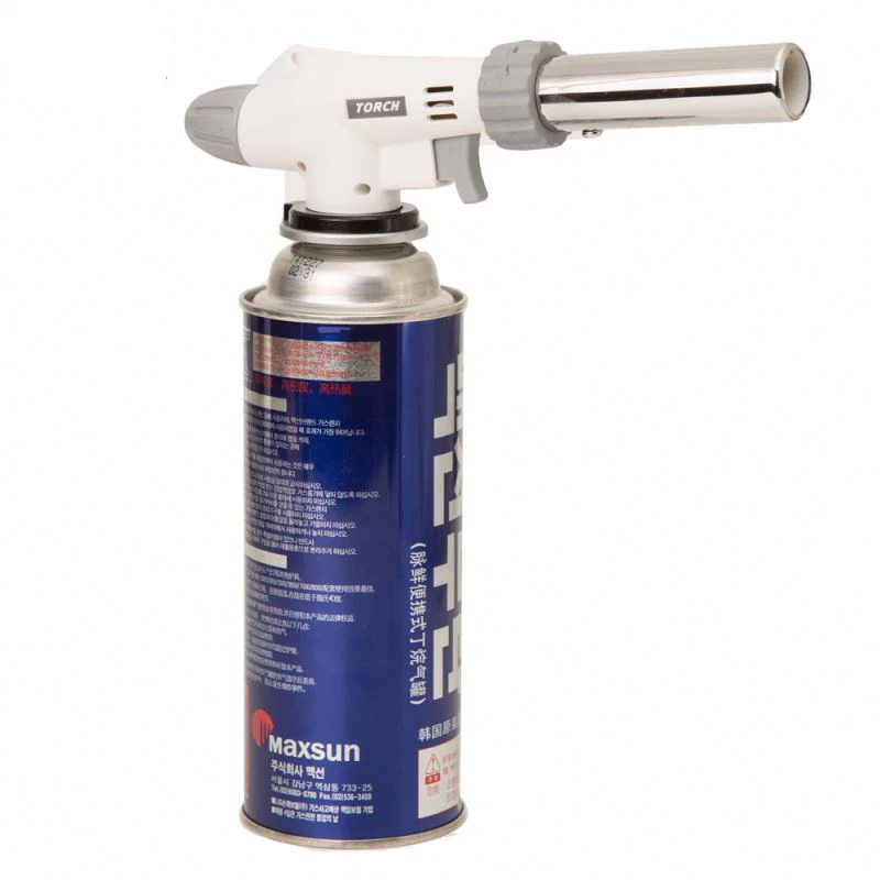 
Promotional piezo igniter stainless steel kitchen cooking butane lighter 