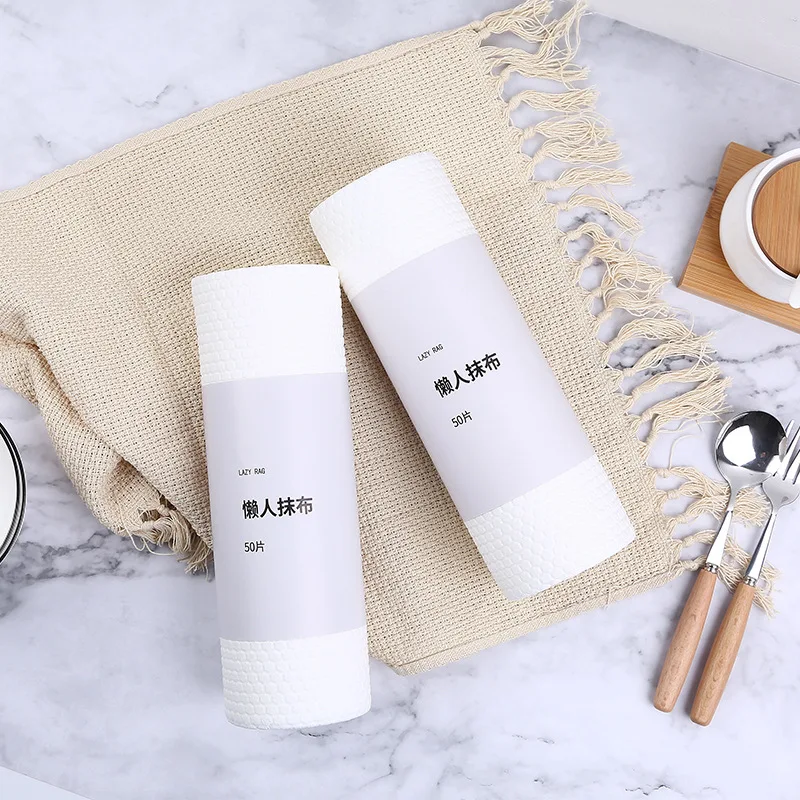 
Kitchen Disposable Washable Towel Wet And Dry Absorbent Non-Woven Paper Towel Rolls 50 Packs 190g 