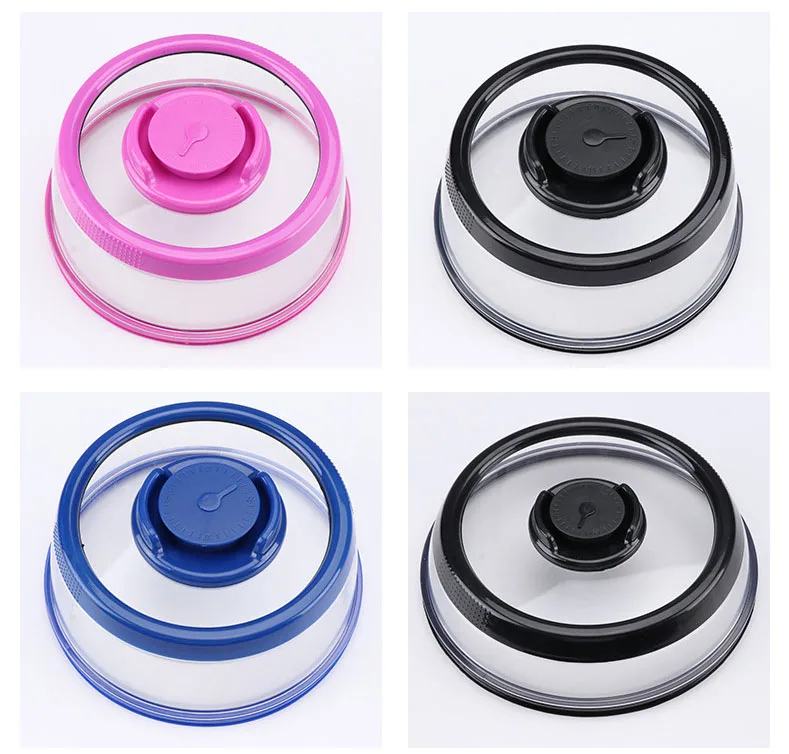 CHANGZE Food Fresh Keep Vacuum Sealer Cover, Kitchen Silicone Lid Crisper Instant Vacuum Food Sealer