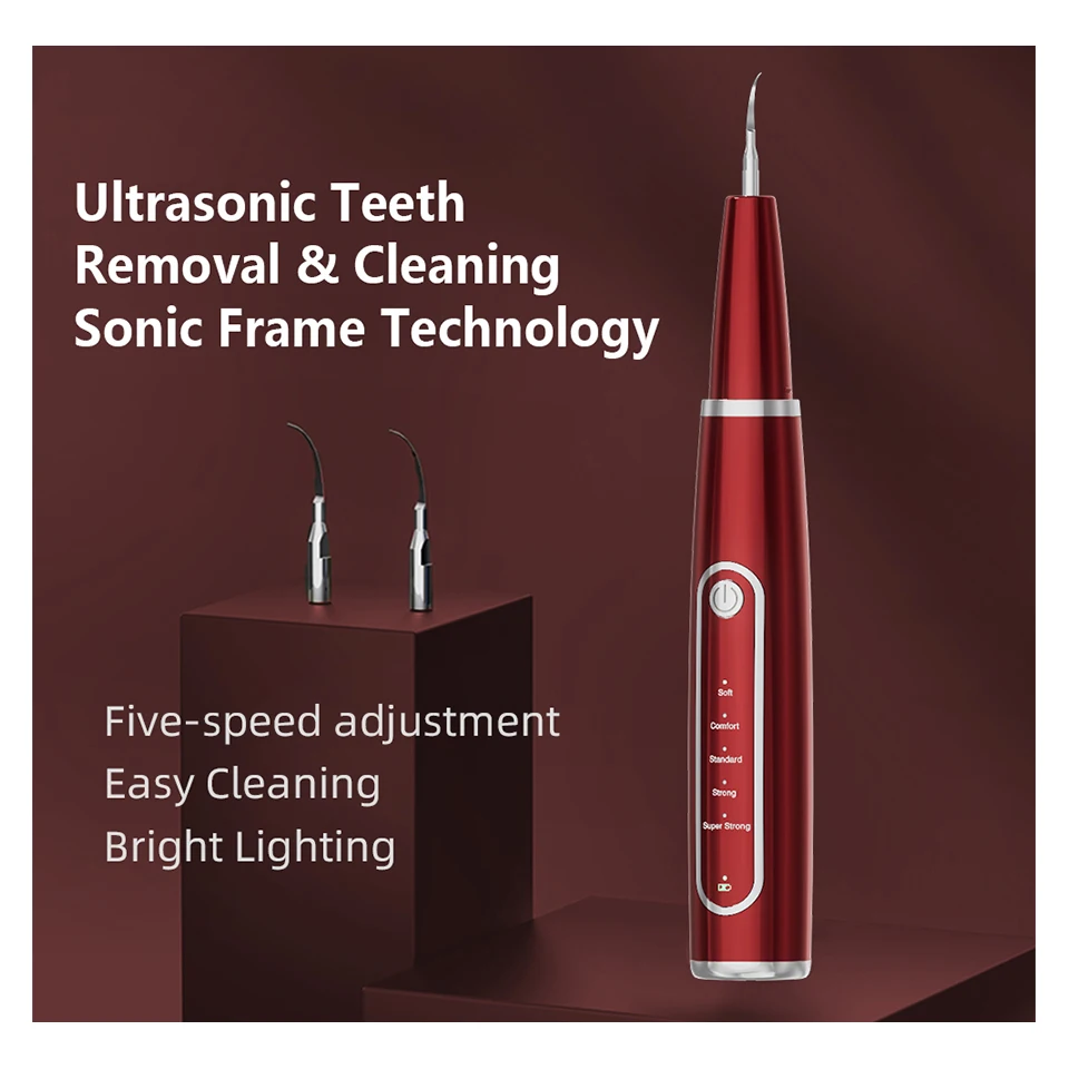Home Use Dental Portable Ultrasonic electric tools sonic tooth dental scaler for dental calculus plaque remover tartar removers