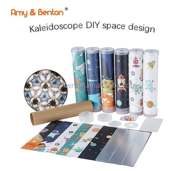 Hot Sale Amazon Good Quality Novelty Educational DIY Kaleidoscope Making Kit Toy