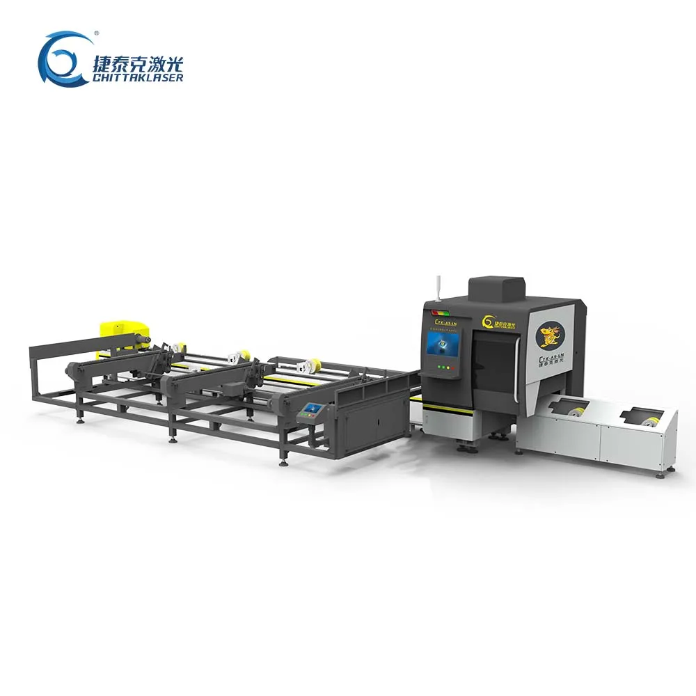 Automatic feeding laser cutting machine for 20mm-100mm metal pipe A9-LN