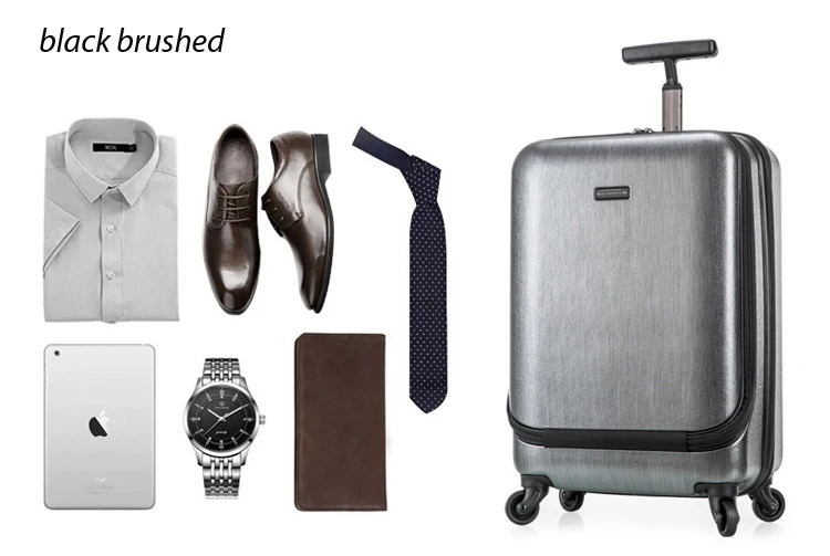 Top grade 100% makrolon PC single handle trolley luggage GSP Indonesia factory