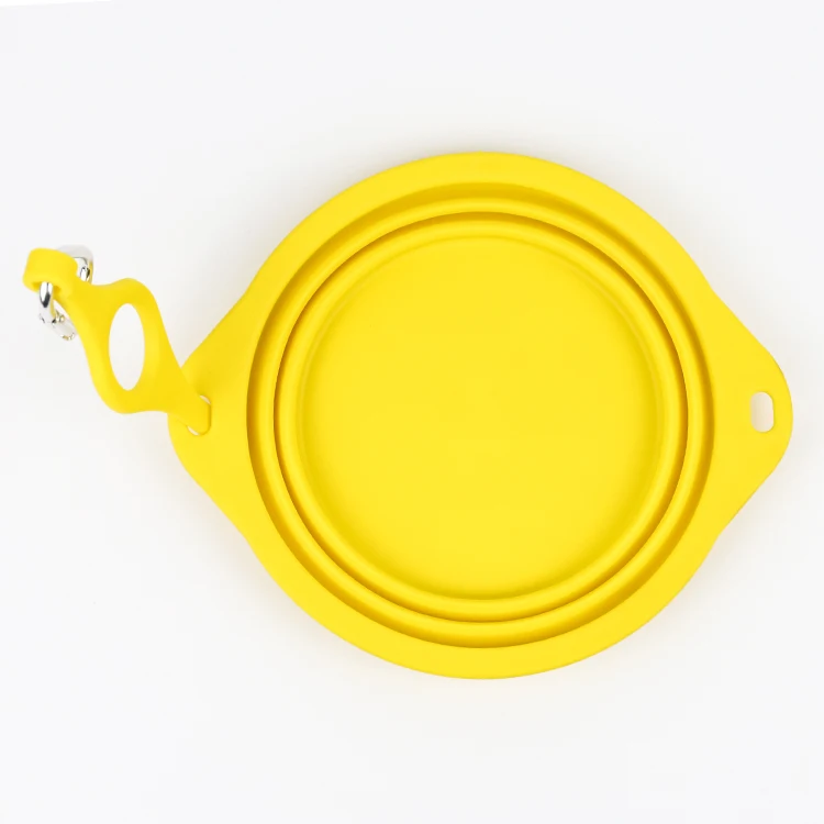 
High Quality Foldable Pet Dog Bowls Silicone Pet Water Bowl Collapsible Travel Dog Bowl 