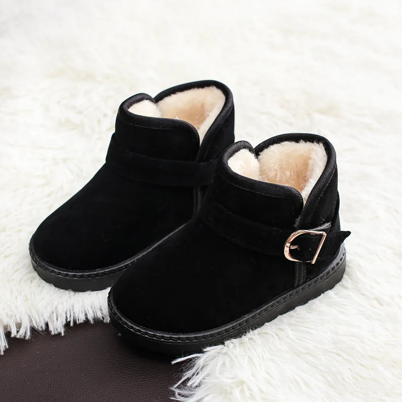 
New Style Baby Boys Girls Warm Comfortable Soft Snow Boots Children Bur Hard Shoes 