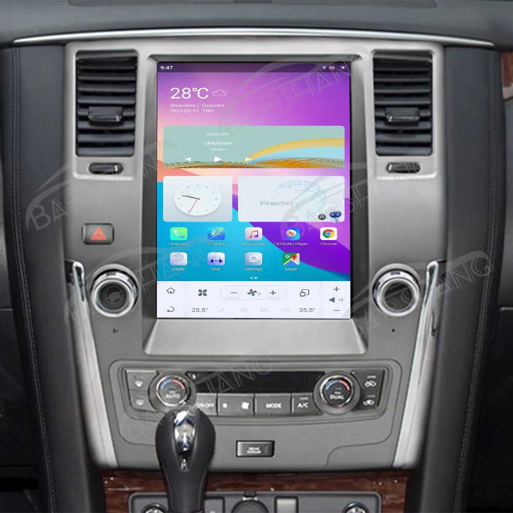 12.1' Carplay For Nissan Patrol 2010-2017 Android 13 GPS Navigation Multimedia Player Car Radio Head Unit Auto Wireless Display