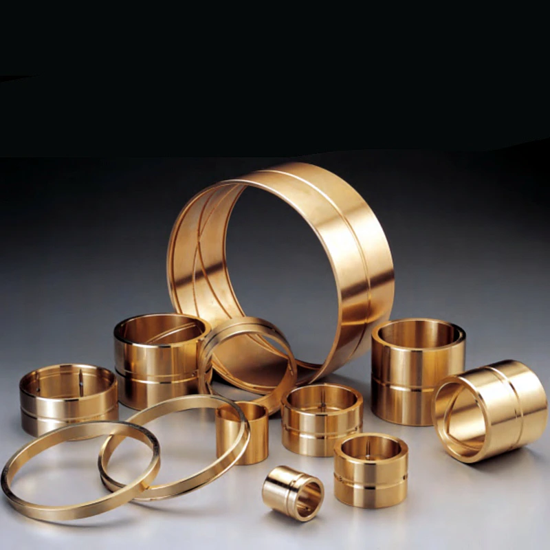 Copper Straight Sleeve Wear-resistant Flange Copper Bushing high-Strength Brass Tin Bronze Bearing Bushing Processing