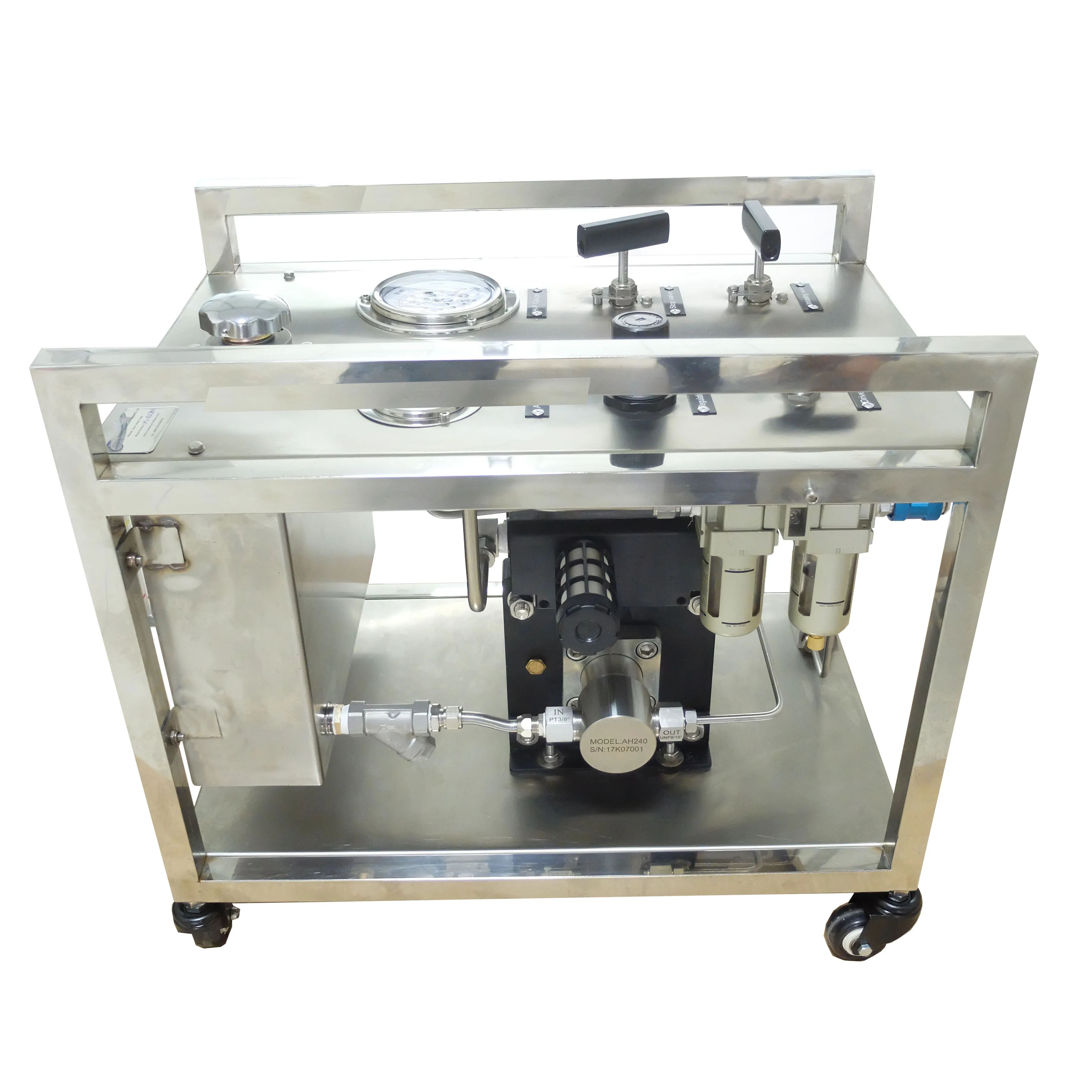 USUN Model:WSAH400  Ultra high pressure Air hydro static pump  pressure test Equipment