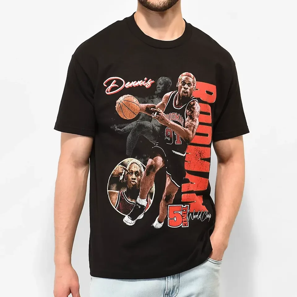 Manufacturers Custom Graphic T shirts Cartoon Printed Oversized Acid Wash Heavyweight T-shirt Screen Print