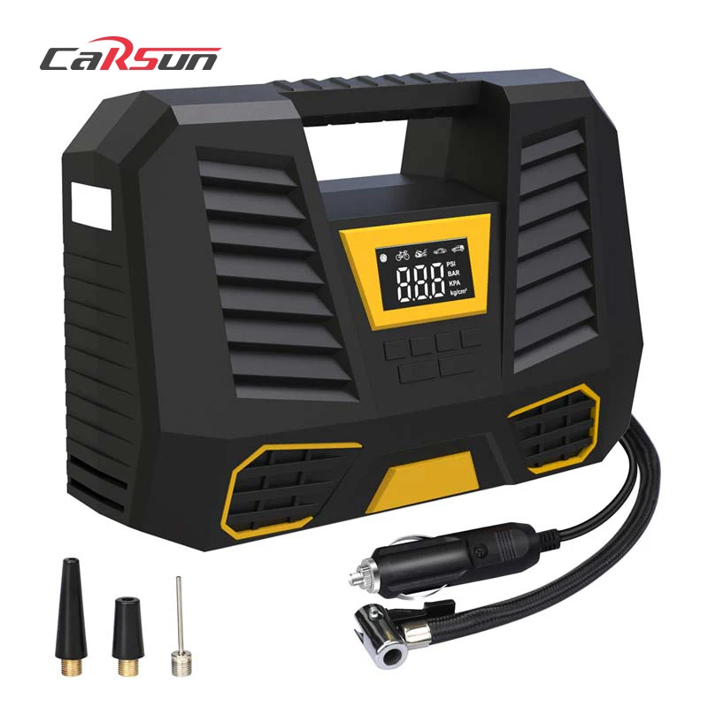 
Carsun 150PSI Car Air Pump Hand Inflatable Inflation System Set Heavy Duty Digital Auto Bike Automatic Emergency Tire Inflators 
