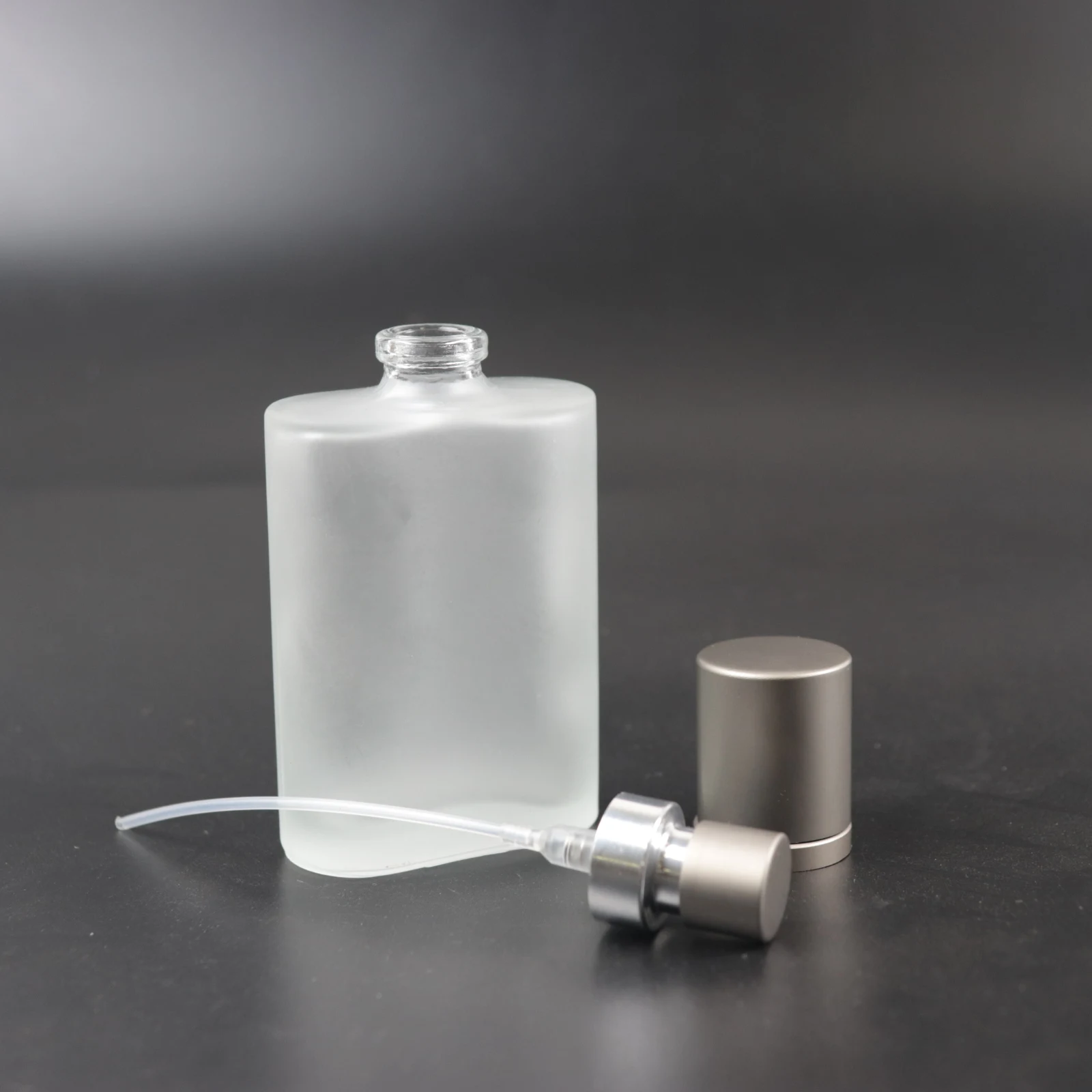 PT095 30ML Wholesale Frosted Square Gio Glass Refill Empty Perfume Atomizer Spray Bottle