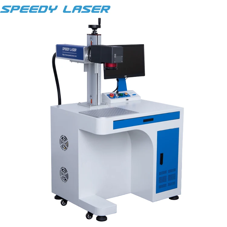 Enclosed JPT MOPA 60W 80W 100W 3D dynamic auto focus fiber laser marking machine for metal mould jewelry laser engraving