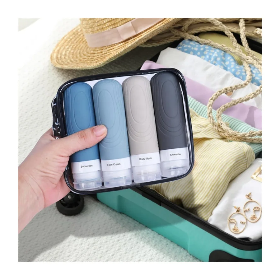 Convenient Travel Kit Toiletries Bottle for On-the-Go Essentials for Running and Tour Outdoor Activities