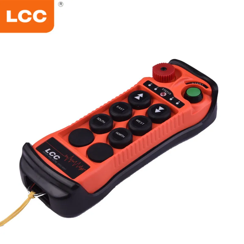 Q602 lcc 2 button double+4 button single speed 6 key wireless radio industrial remote control with transmitter and receiver