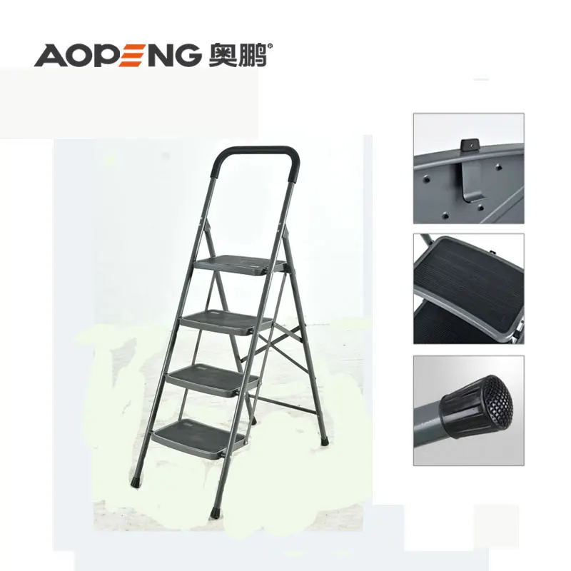 Aopeng Large step domestic steel ladder with GS AP-1104G