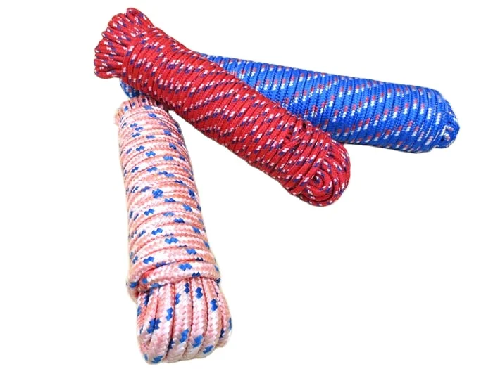 Hot sale double braided polyester tent cordage guy line for camping, best outdoors products.