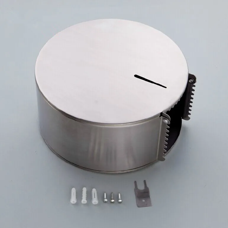 304 stainless steel  toilet paper roll dispenser bathroom wall mounted tissue box holders