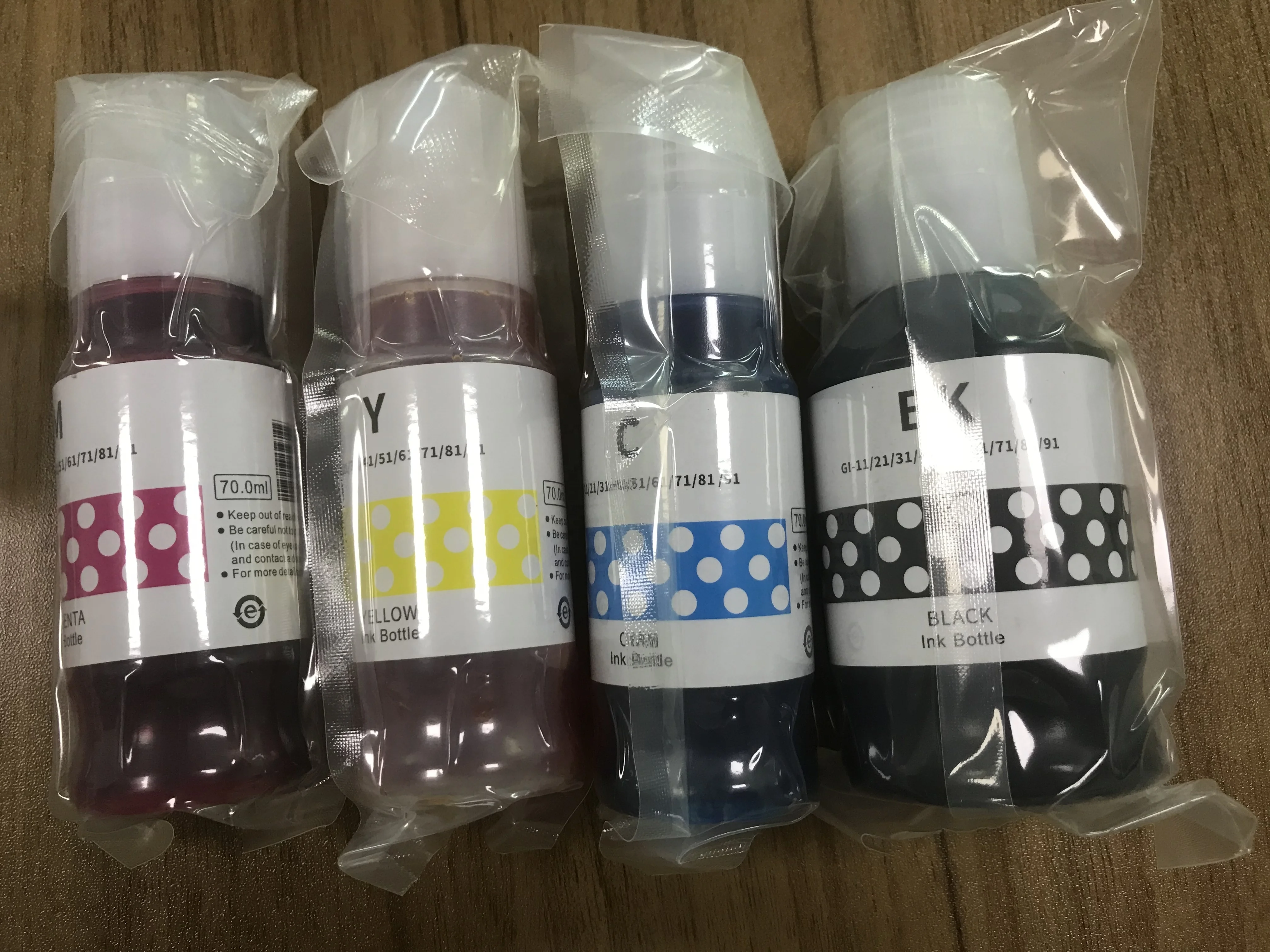 PIXMA GI-11/21/31/41/51/61/71/81/91 K/Y/C/M Compatible Refill Ink for CANON PIXMA G2160/G3160/G1220/G2260/G3260/G3360/G1330