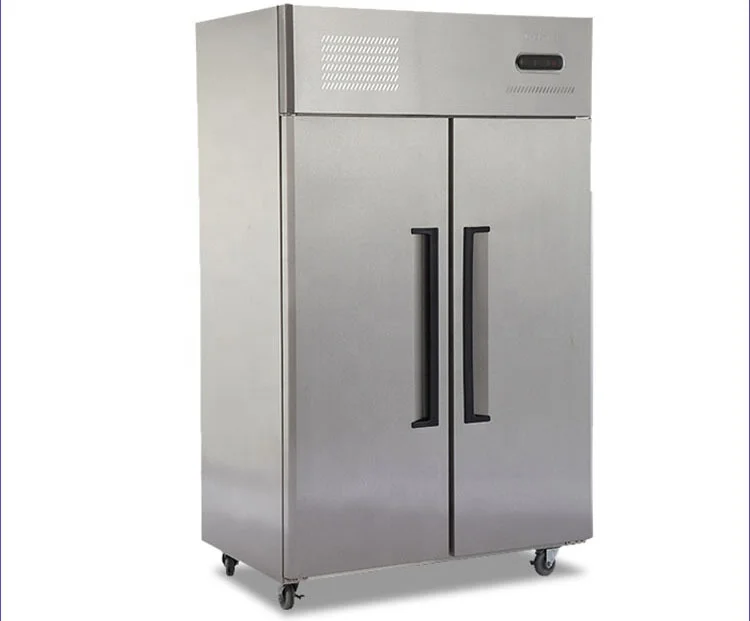 Commercial restaurants stainless steel big Double door upright fridge refrigerator