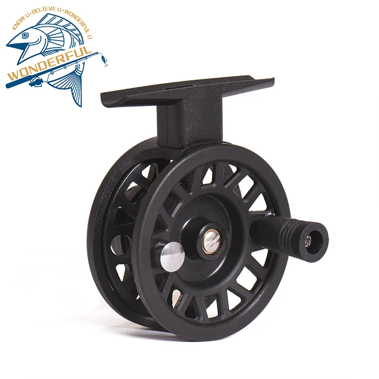Factory Price Black ABS Plastic Left Hand Winding Winter Ice Fly Fishing Reel