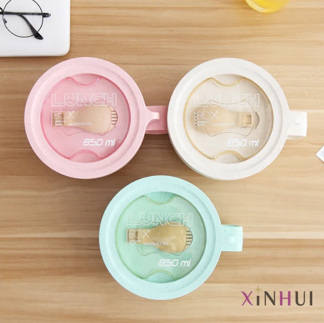 Безопасная для микроволновой печи легкая Пшеничная солома из волокна пищевых продуктов рамен хлопьев лапша пластиковая чаша с столовыми