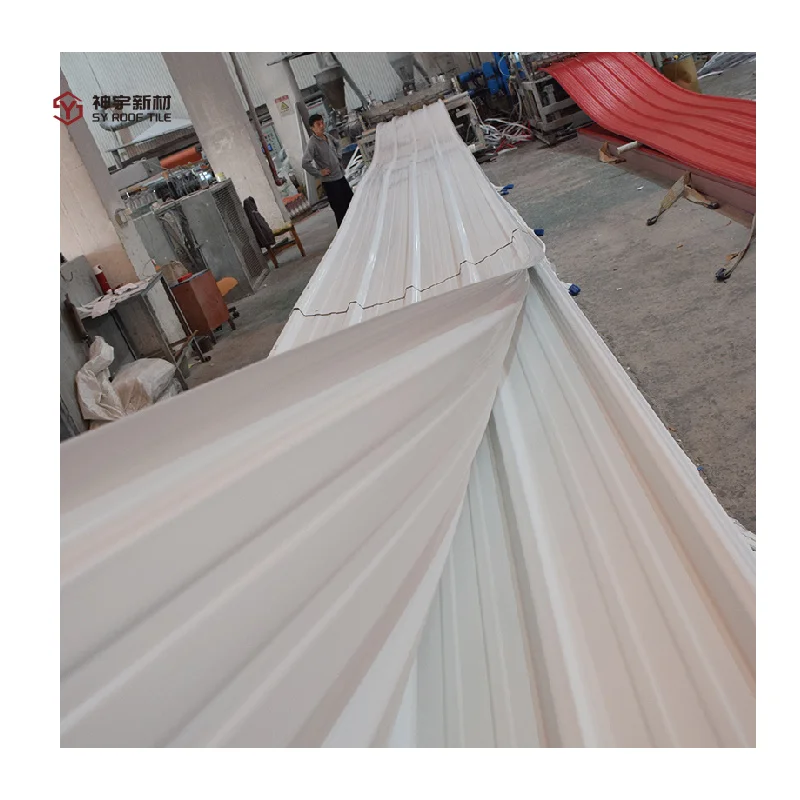 Chinese Nabyfactyrer Wholesale Heat Insulation Corrugated ASA Layered UPVC Roof Tile Sheet Plastic Roofs Tiles