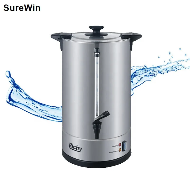 Household appliances Manufacturer stainless steel double wall water boiler catering urn electric for hotel for sale