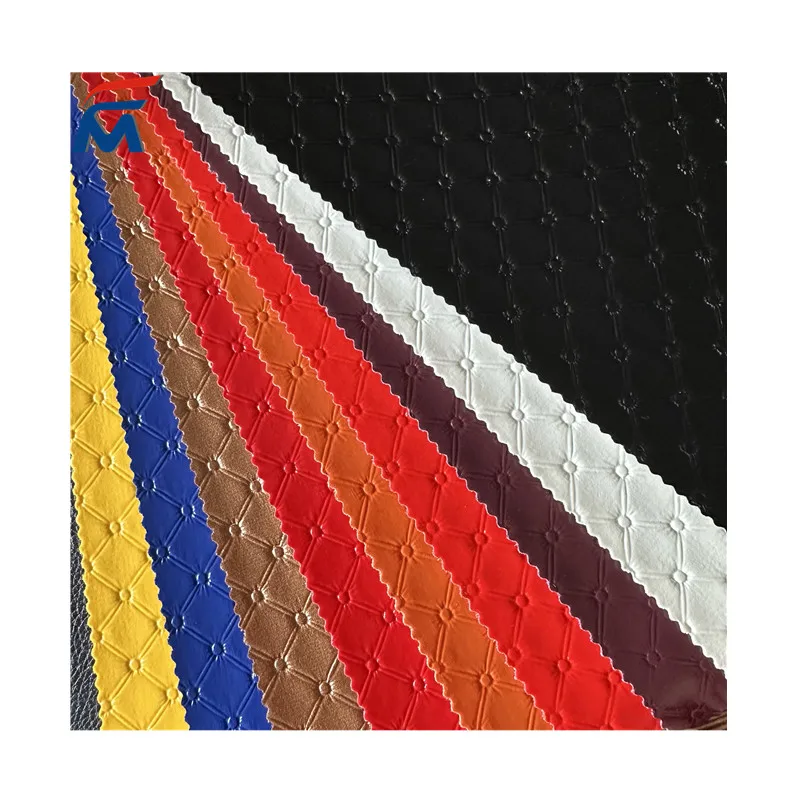 Recycle faux leather wholesale glitter decorative PVC synthetic leather products artificial leather fabric for upholstery