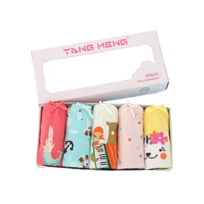 
high quality printed cute cartoon little girls cotton kids underwear for sale 
