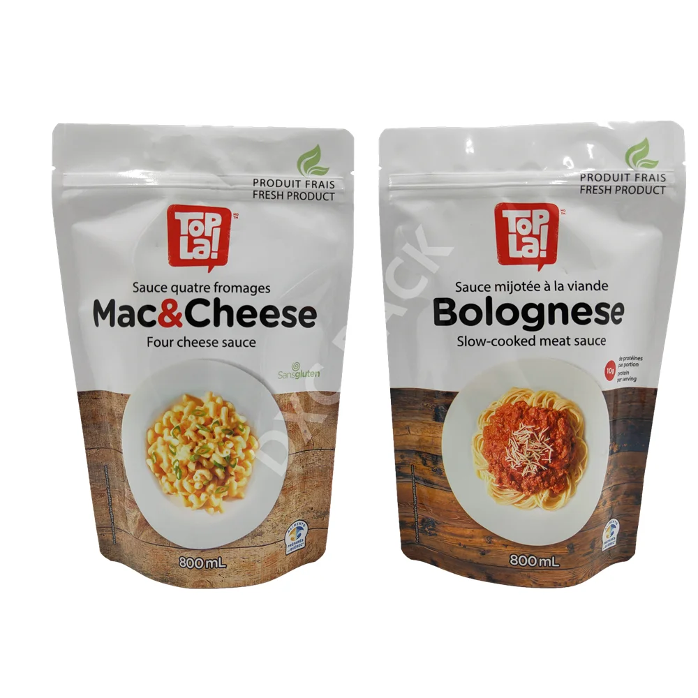 Snack Leche en polvo completa Stand-up Plastic Pouch Bag With Customized Printing