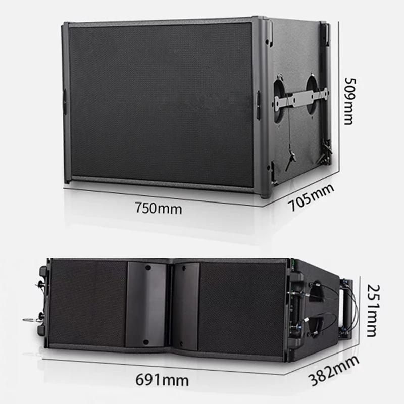 Ava Professional audio double 8 inch line array dj sound system 18 inch subwoofer surround sound system outdoor professional