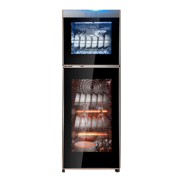 Домашний вертикальный мини однодверный высокотемпературный кухонный шкаф из нержавеющей стали большой вместимости