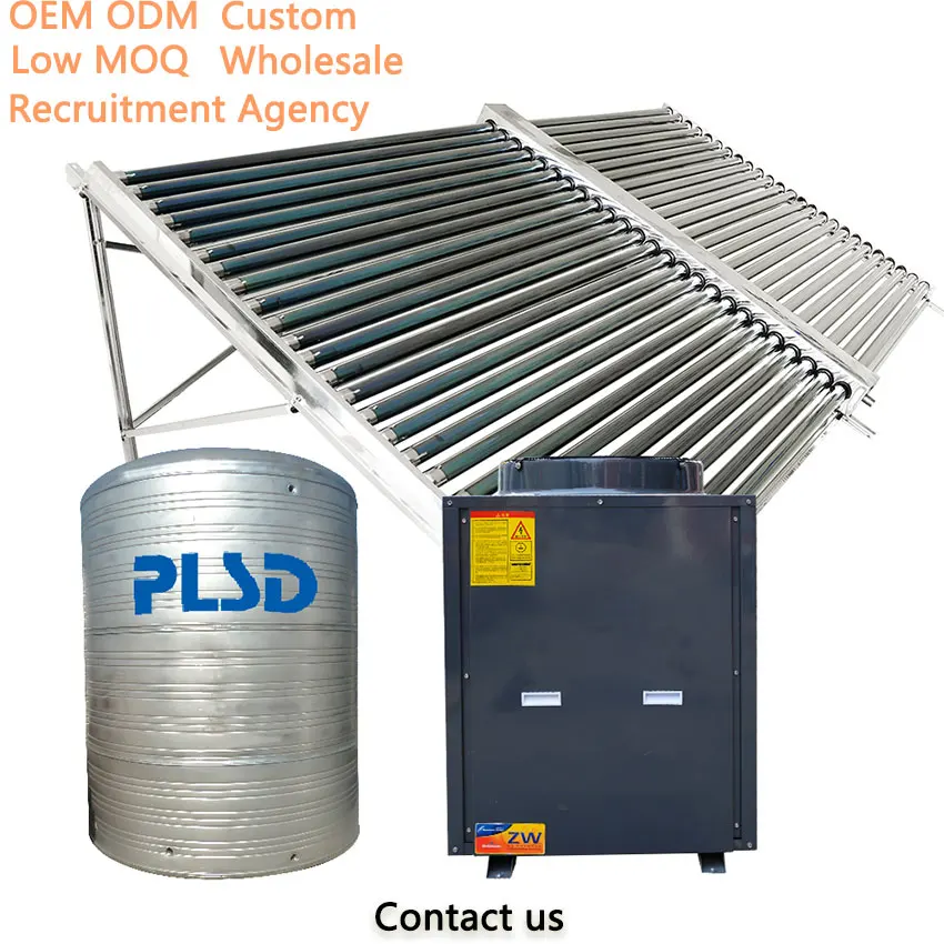 Pressurized Compact Pre-heated Copper Coil Solar Water Heater Vacuum Tube Solar Collector System Solar Water Heater