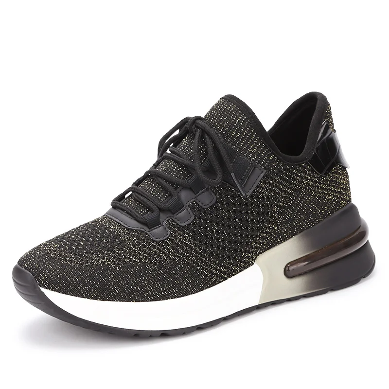 Весенне-летний сезон, модная повседневная обувь Женские Кроссовки Fly Вязаные изделия по индивидуальному заказу; Оптовая продажа; Модная женская обувь