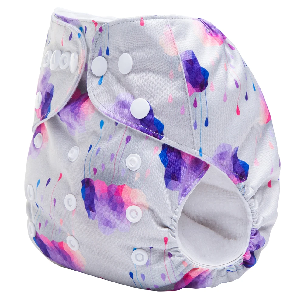 AnAnBaby Zero Wet Reusable White Baby Cloth Diaper Plastic Pants