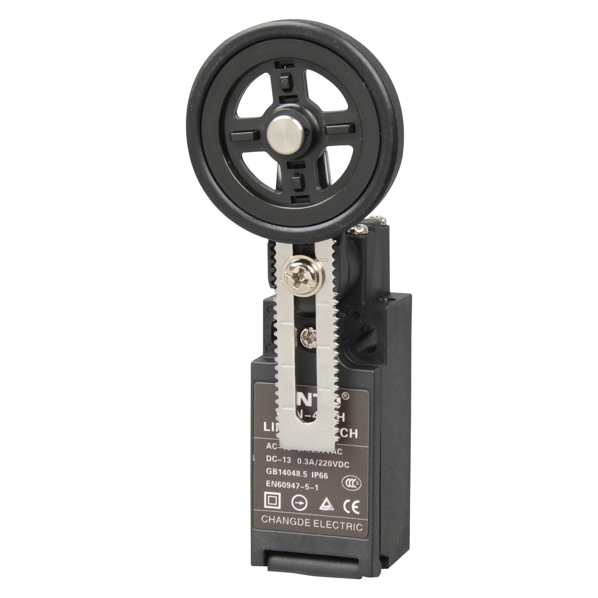 CNTD Quick-action Type Adjustable Roller Lever Metal Lever Rubber Ball Vertical Safety Limit Switch C4N-412H