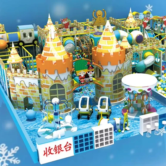 Factory Direct Price High Quality Children Rope Challenge Obstacle Course Adventure Indoor Playground Plastic Slide