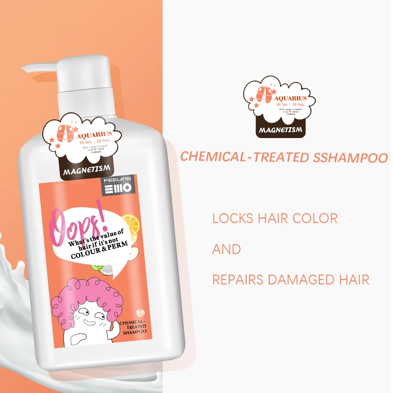 OEM UV Filters Antioxidant Complex After Perm Hair Chemical-Treated Shampoo Enhanced Smooth Curly Vibrancy 1000ML