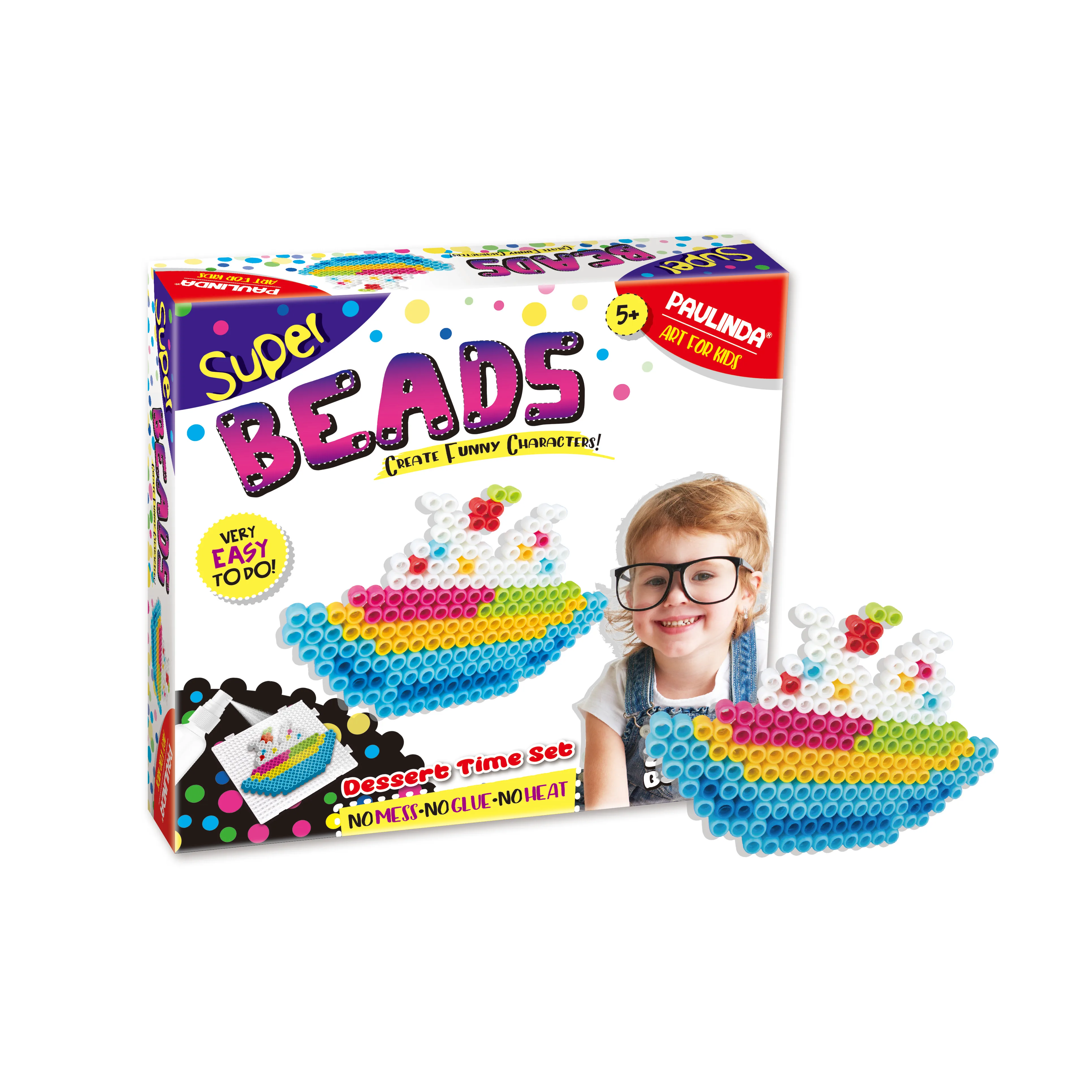 
Fun Project Educational Customized DIY Magic Water Fuse Beads Super Beads Kit with Pegboard 