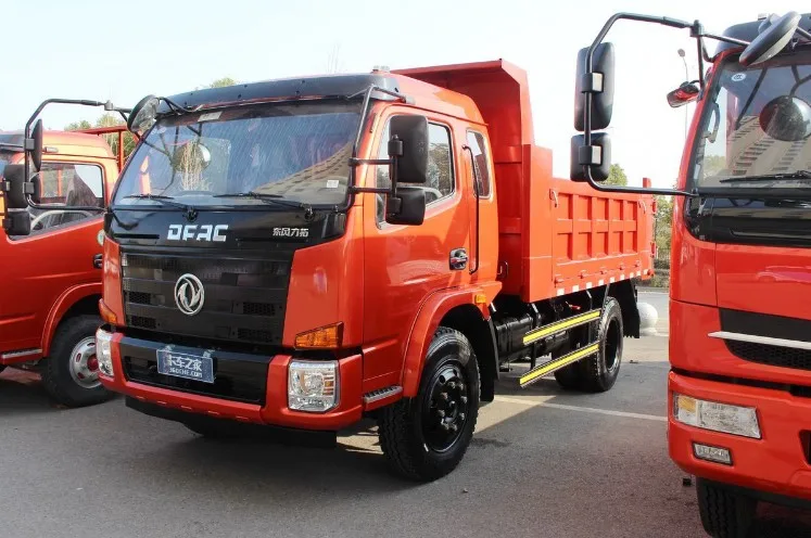 Dongfeng small 140hp 6CBM 4x2 10 ton truck for transporting sand and gravel price
