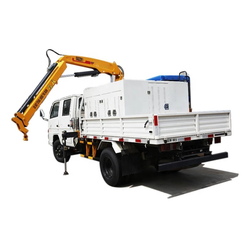 2 Ton Crane Lifting Hydraulic Truck Mounted Crane SQ2ZK1 For Sale