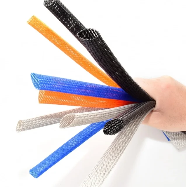 Галогенная беспэт расширяемая плетеная безрукавка высокоплотная жгут проводов 3 ~ 76 мм