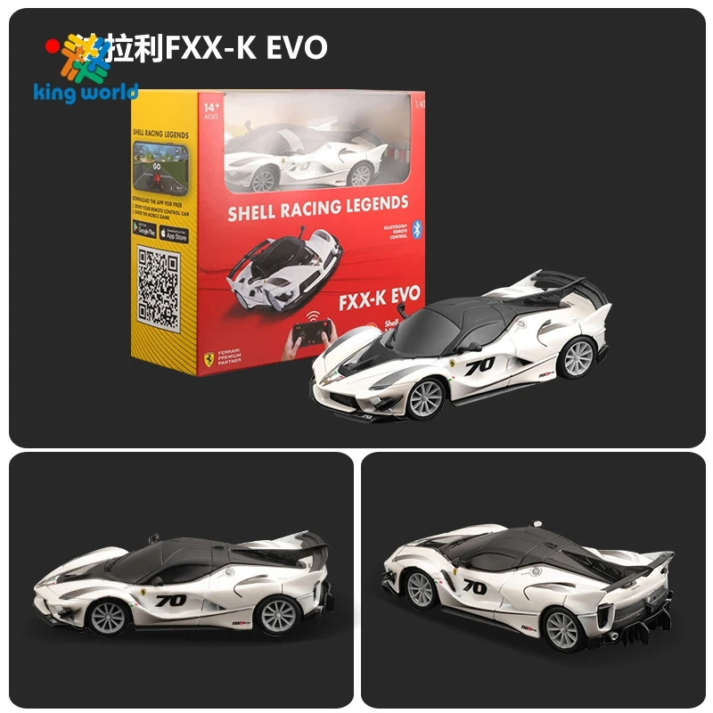 KW Bburago 1:41/43 ferrariing appcar alloy remote control simulation car model toy ornament male collection rc racing car