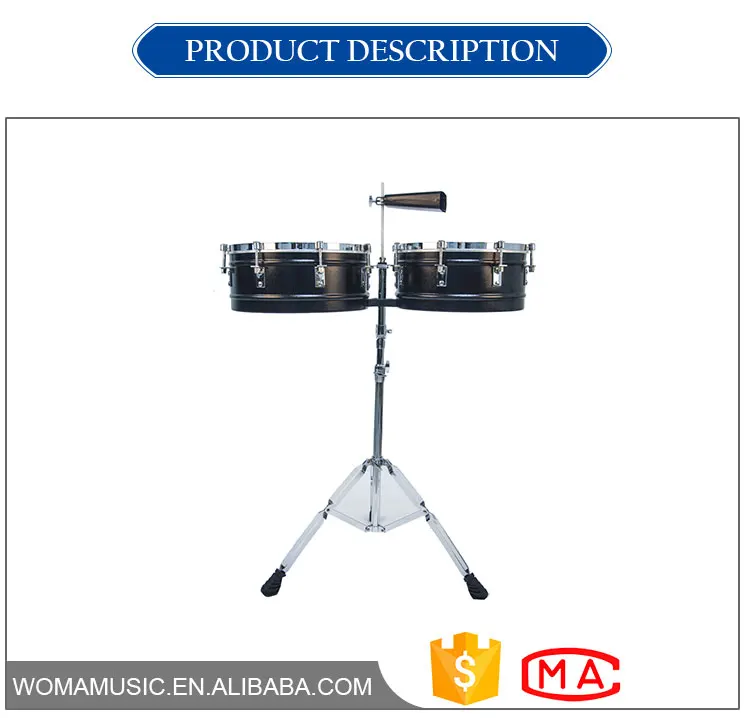 High Quality and Affordable Timbale and Cowbell with Stand
